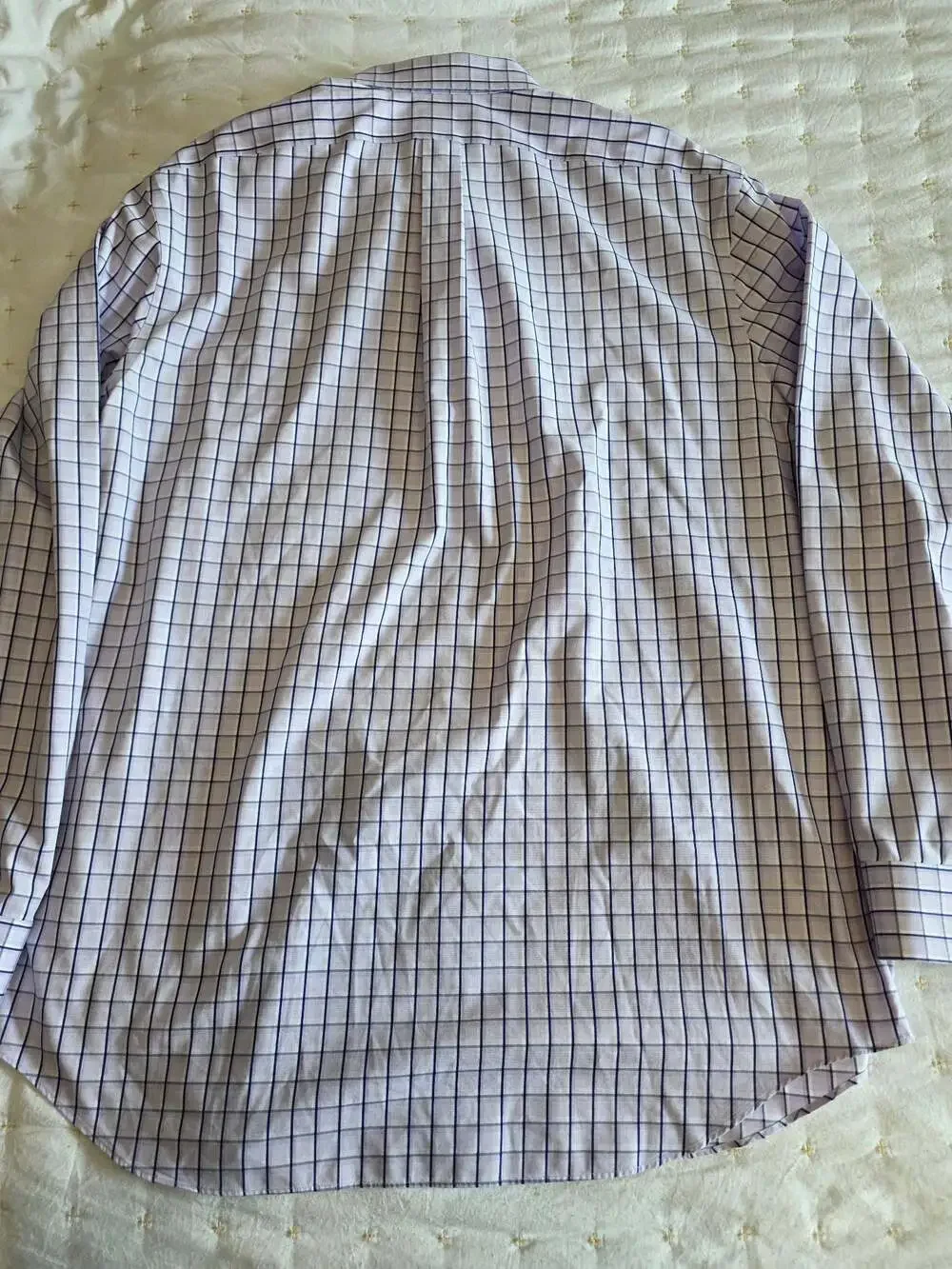 Banana‎ Republic Non-Iron Classic Fit Purple Plaid Dress Shirt Size XL